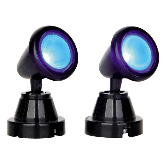 Round Spot Light, blå, sett med 2