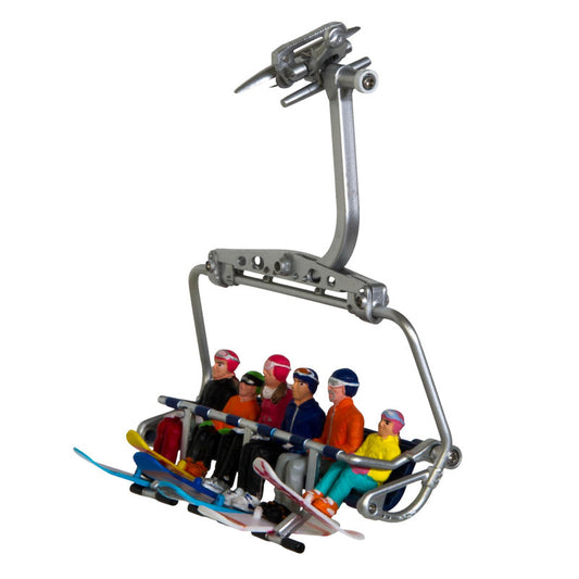 JägernDorfer sittende snowboardfigurer (sett med 6)