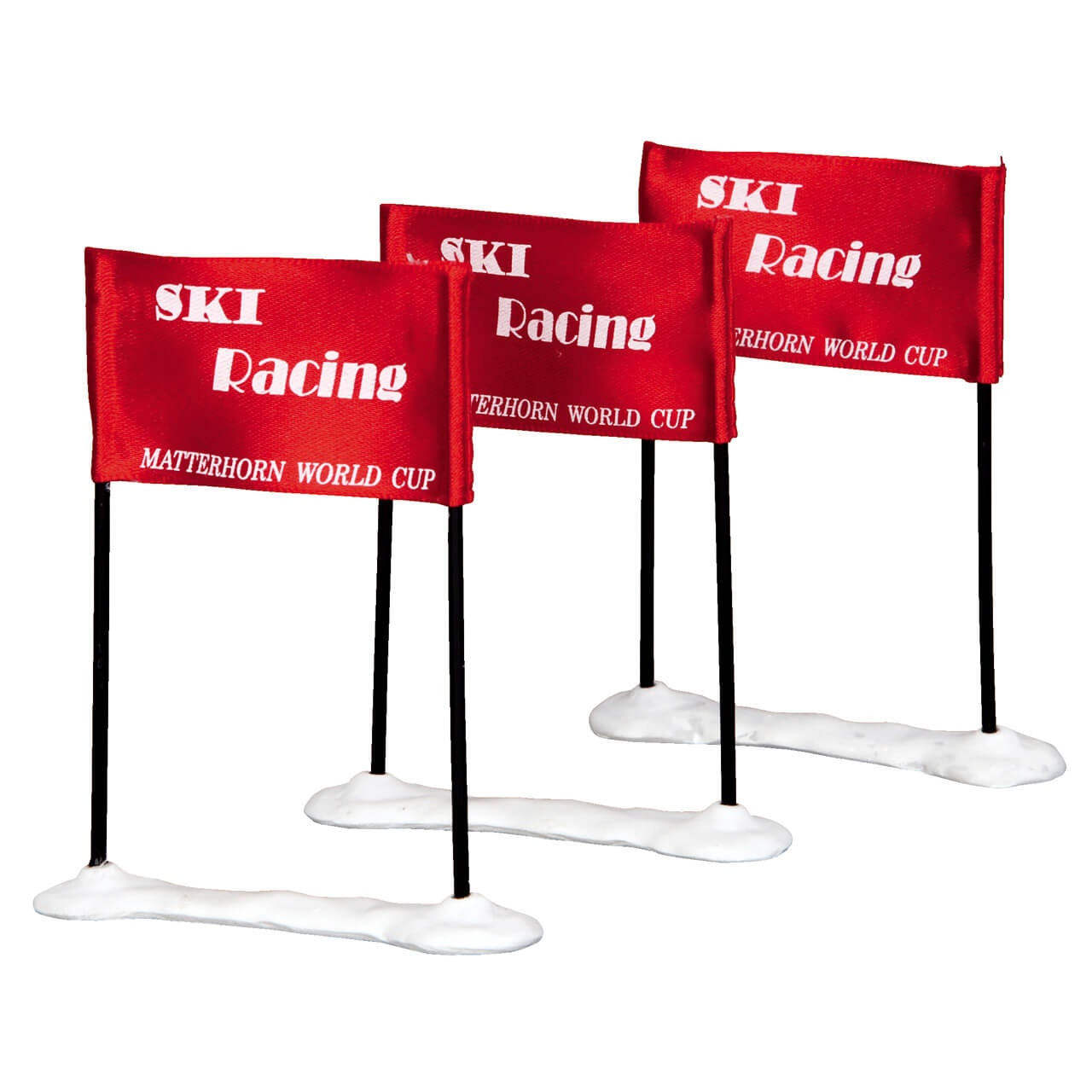 Ski Racing Flag, sett med 3